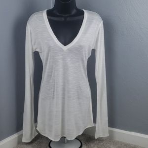 Revolver V-Neck Long Sleeve Burnout Tee